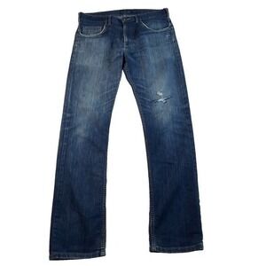 Patagonia Jeans Mens 32x32 Blue Denim Performance Twill Straight Leg Iron Clad